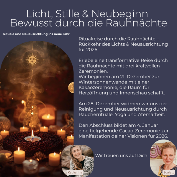 Licht, Still & Neubeginn - Bewusst durch die Rauhnächte